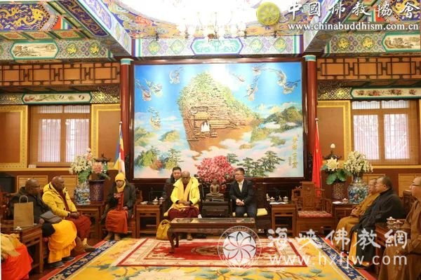 刘威秘书长会见斯里兰卡佛教代表团一行